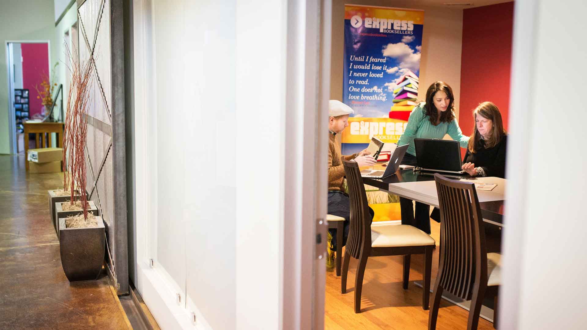 Express Booksellers at work - dallas fort worth - educational book distributor - educational resources - trade books, textbooks, instructional materials - library books - professional development - classroom sets